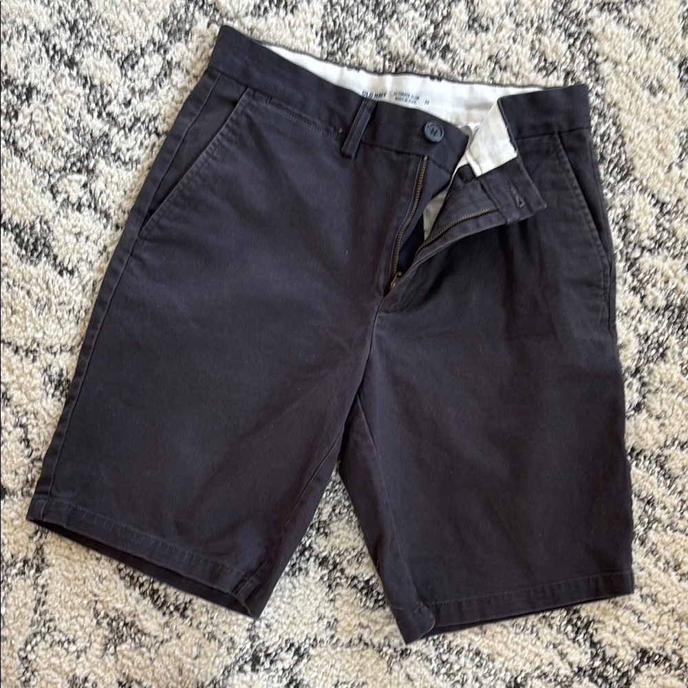 Old Navy Black Flat Front Shorts